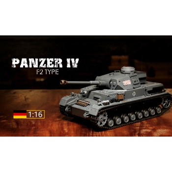 Ferngesteuerter Panzer ASG 1:16 PzKpfw. IV Ausf. F2 Sd Kfz 161/1 RTR 2,4 GHz - Heng Long 3859-1U (S)